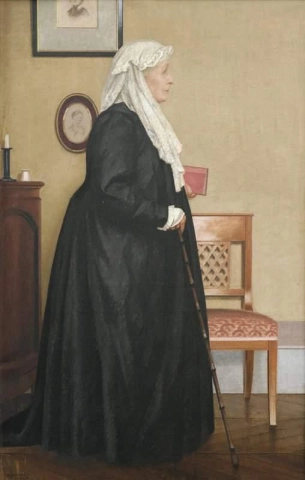 Portrett av kunstnerens bestemor