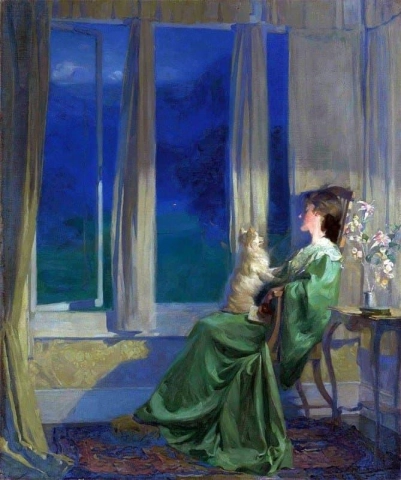 When The Blue Evening Slowly Falls 1909