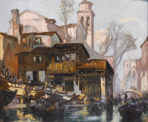 Båtvarv i Venedig