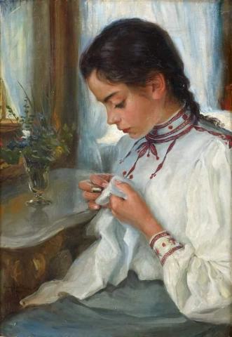 Porträt von Astrid Brate 1901