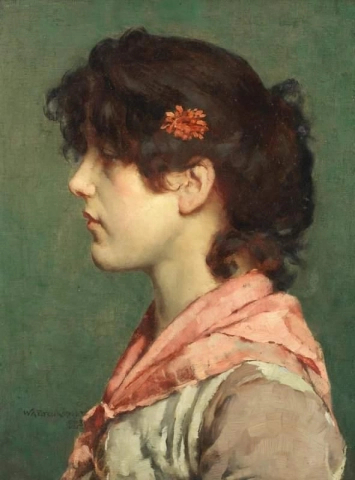 Porträtt av en dam 1883