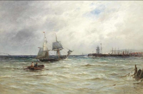 Boats Approaching Harbour
