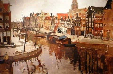 A View Of The Korte Prinsengracht Amsterdam