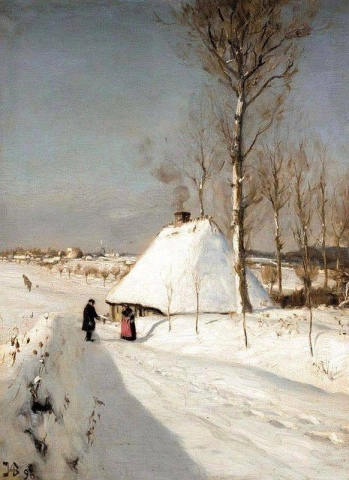 المناظر الطبيعية في فصل الشتاء 1896