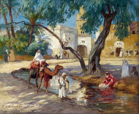 Вид на алжирскую деревню