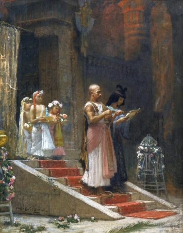 Una processione egiziana 1876-79 circa