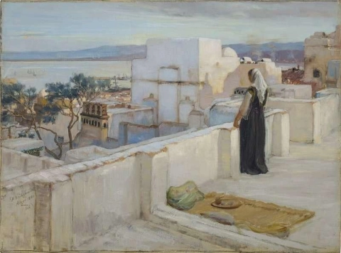 No terraço 1886