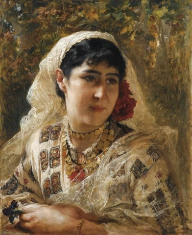 Nuoren naisen muotokuva 1882