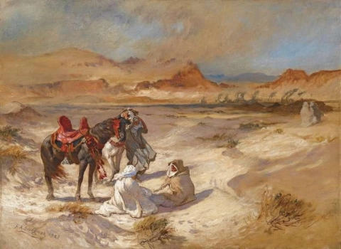 Schirokko über der Wüste 1925