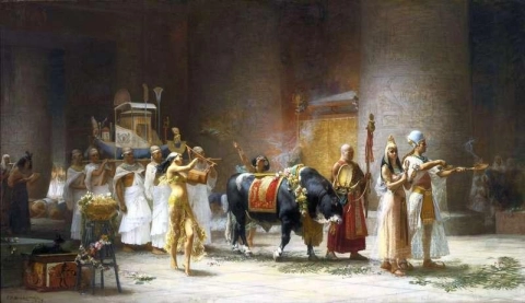 De processie van de stier Apis 1879