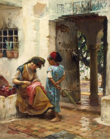 The Sewing Lesson 1870