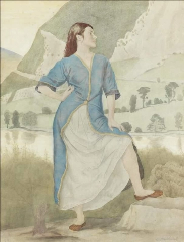 Anais In A Mountainous Landscape 1915