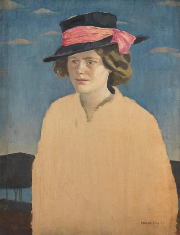 Young Lady Wearing A Hat