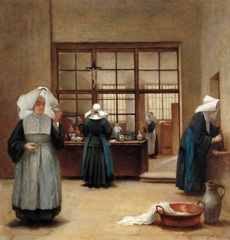 Nonnen op het werk