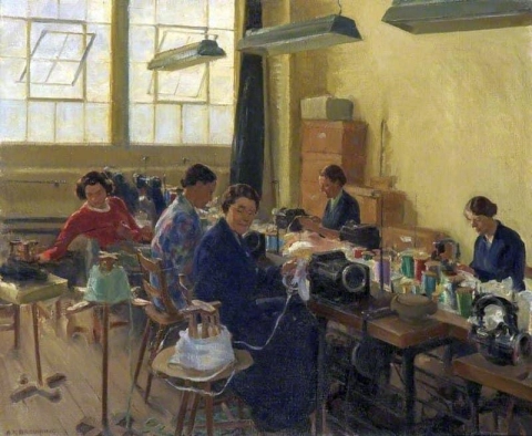 At The Sewing Machines 1950