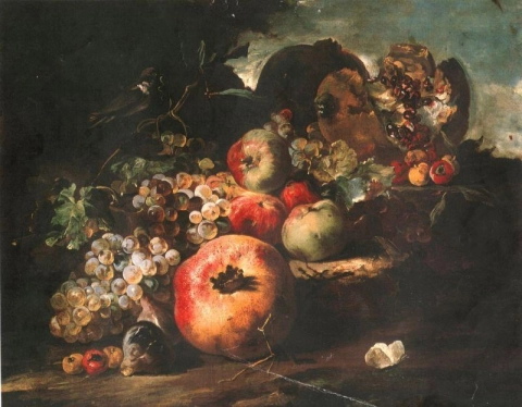 Brueghel Abraham ainda vida com frutas