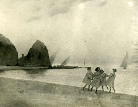 Ryhmä rannalla