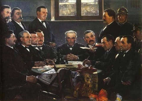 Муниципальный совет и комиссия Пьерле по организации фестиваля, 1891 г.