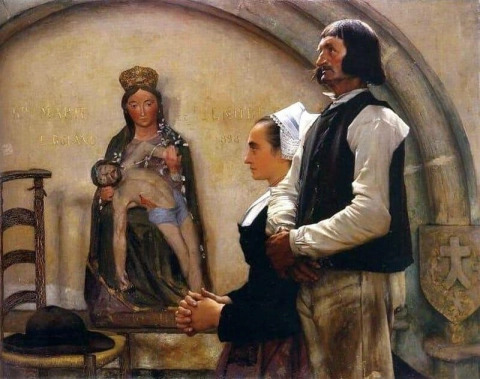 Visita a la Virgen de Benodet 1898