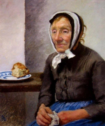 En gammal bondkvinna ca 1924