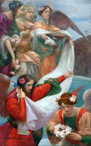 Anjos descendo por volta de 1897