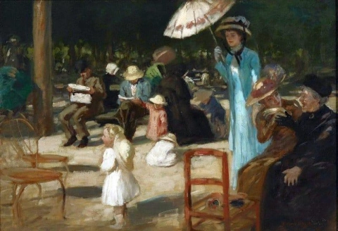 In The Luxembourg Gardens Ca. 1909