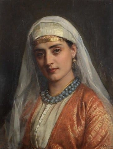 The Blue Necklace 1880
