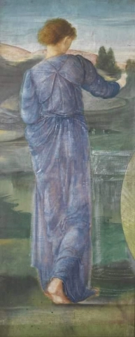 Uma figura feminina em uma paisagem, por volta de 1866
