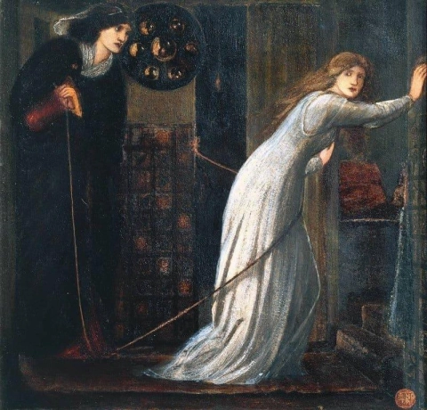 Fair Rosamund og dronning Eleanor 1862
