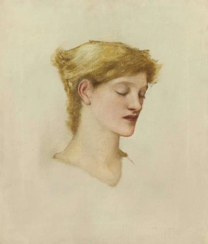 Hoofd van een vrouw, ca. 1895
