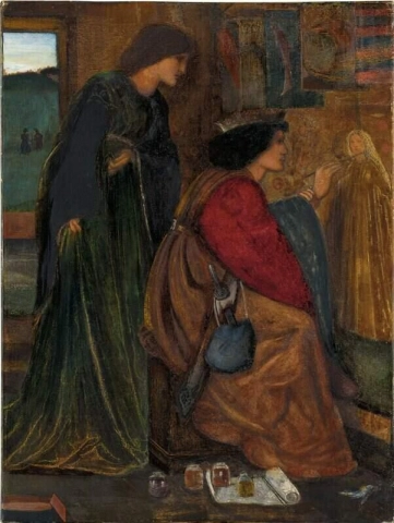 Koning Rene's huwelijksreis schilderij 1861