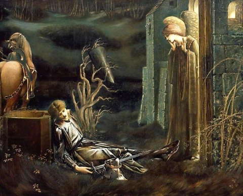 Ланселот в часовне Святого Грааля 1895-96 гг.