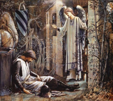 Sir Lancelot At The Chapel Of The Sangreal