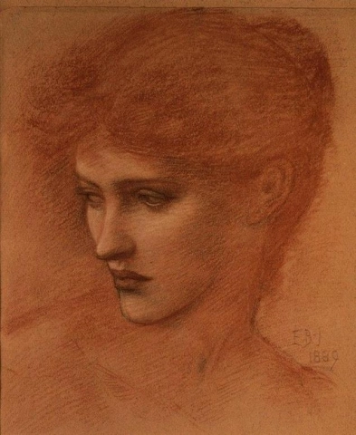 Studie für einen weiblichen Kopf 1889