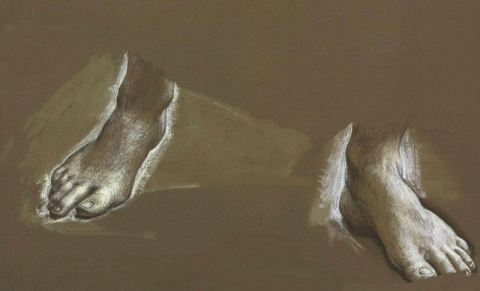 Этюд ног времен творения, около 1870-х гг.