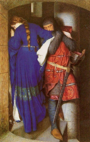 Hellelilin ja Hildebrandin tapaaminen tornin portailla 1864