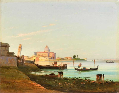 Venedig Utsikt över San Pietro Di Castello 1851