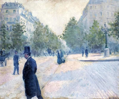 La Place Saint-augustin Temps Brumeux 1878