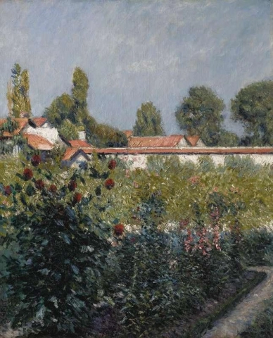 Der Garten von Petit Gennevilliers Die rosa Dächer 1890-91