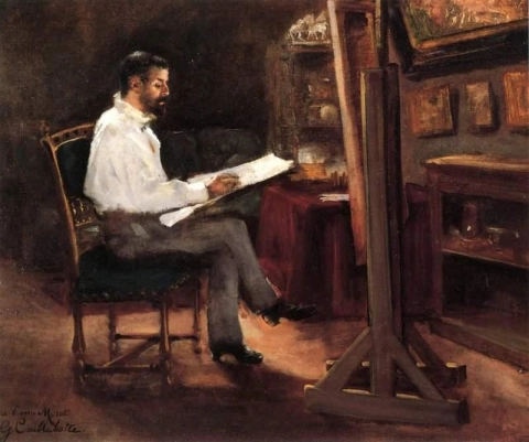 Il pittore Morot nel suo studio, 1874 circa