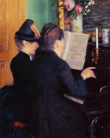 La lezione di pianoforte 1881