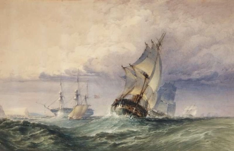Het einde van de storm bij Hastings, 1890