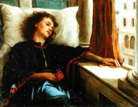 Lisa från Decameron av Giovanni Boccaccio 1313-75 1867
