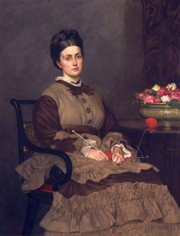 Миссис Оливер Ормерод Уокер, урожденная Джейн Харрисон, около 1860 г.