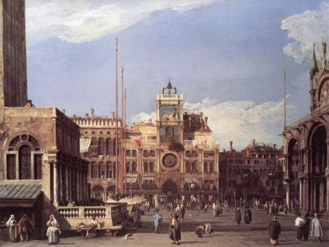 Place Saint Marc, la tour de l'horloge