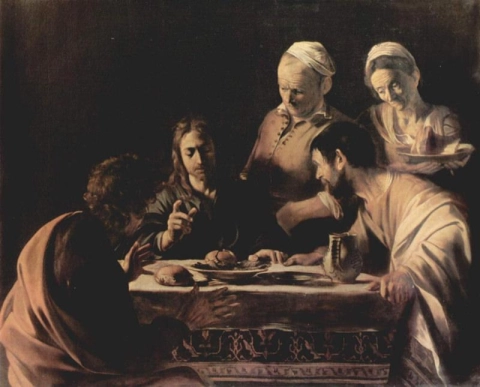 De maaltijd in Emmaüs - 1606
