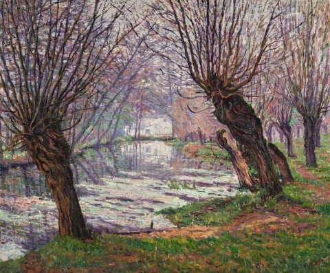 川沿いの木々 1912
