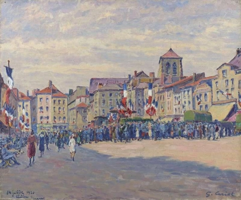 Fiesta del 14 de julio de 1920 Chalons-sur-marne 1920