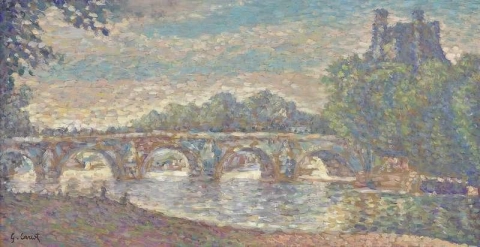 A Pont Royal Paris por volta de 1900
