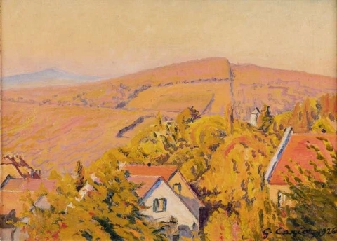 Los tejados rojos Georgenbon Hansen-kopf 1926